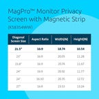 Kensington MagPro 21.5 Inch Magnetic Computer Privacy Screen - Image 3