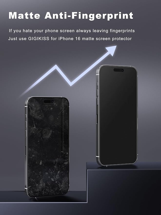 2 Pack for iPhone 16/iPhone 15 Matte Screen Protector 6.1 inch, Anti - Image 3