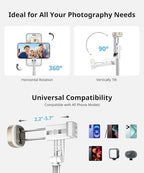 72'' Selfie Stick for iPhone, Tripod Wireless Remote for Selfies, Group - Image 4