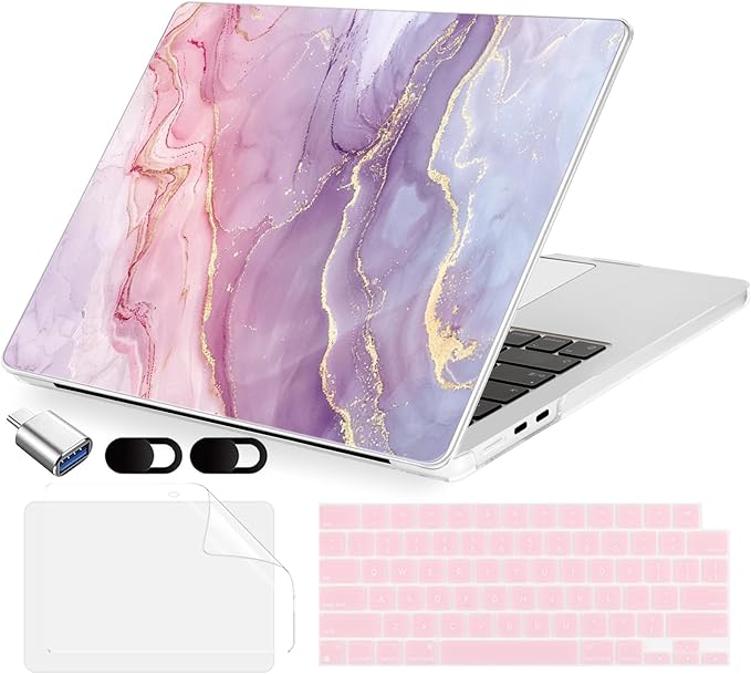 Compatible with MacBook Air 15 inch Case, M4 A3241/M3 A3114/M2 A2941, Hard Shell by MecBevia