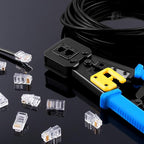 Delgada rj45 Crimp Tool with 50PCS Pass Through Connectors, - Image 7