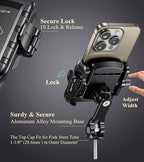 BRCOVAN Bike Fork Stem Phone Mount Holder Adjustable Bicycle Headset Top Cap - Image 4
