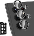 for Samsung Galaxy S22 Ultra Camera Lens Protector, Individual Metal Ring by Btscase