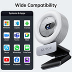 GUSGU G910 2K Quad HD Webcam for PC, - Image 6