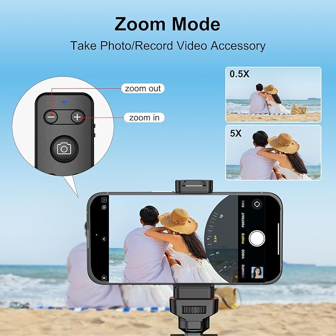 Newmowa Phone Wireless Bluetooth Remote Control, Support Video Photo - Image 2