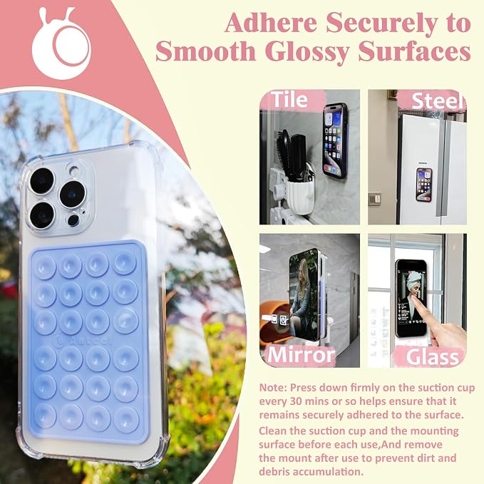 Anteel MAX Silicone Suction Phone Case Adhesive Mount, Upgraded Super Strong - Image 4