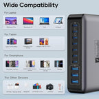 500W USB C Charger Block, 10-Port Charging Station, GaN PD 140W Type C Fast - Image 4