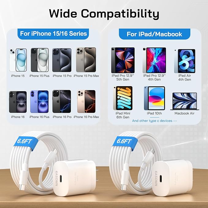 30W USB C i Phone 16 15 Charger Fast Charging, i Pad Pro/Air/Mini - Image 5