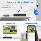 Hiseeu 4K PoE Security Camera System, CCTV Camera Security System w/4Pcs PoE - Image 6