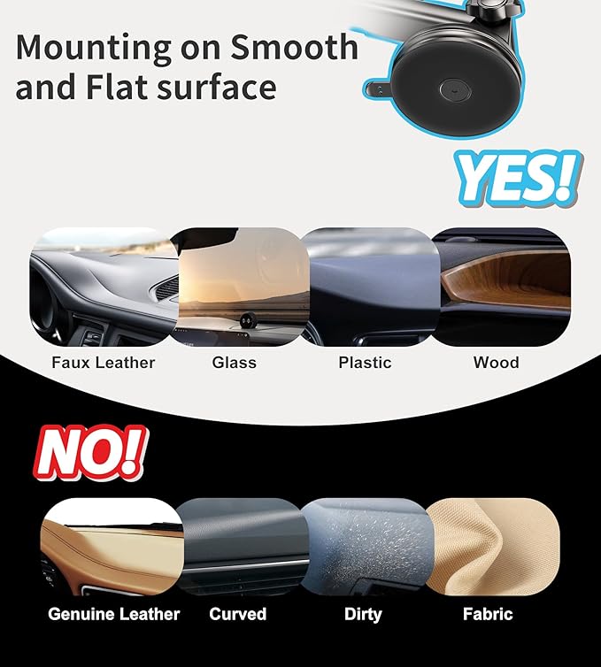 for Mag-Safe Car Mount Charger Dash Vent Windshield Wireless Car Charger - Image 6