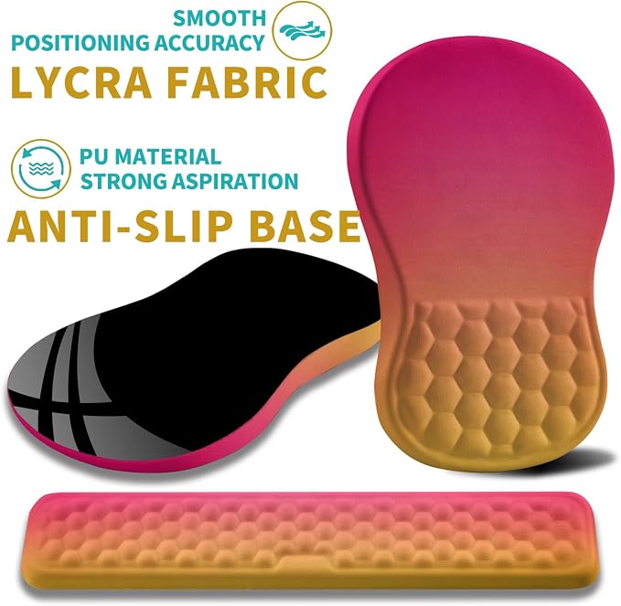 Hokafenle 2 in 1 Ergonomic Mouse Pad Wrist Support & Wrist Rest - Image 6