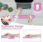MOSISO Wrist Rest Support for Mouse Pad&Keyboard Set, Rectangular Ergonomic - Image 2