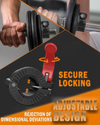 MAXRICH Barbell Clamp 1 inch Multiple Sizes & Adjustable Weight Clips - Image 3