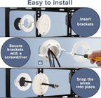 Wire Hiders for TV on Wall, 3in Off White in Wall Cable Management Kit - Image 4