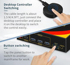 2*DP+1*HDMI KVM Switches 3 Monitors KVM Switch 2 Monitors 2 Computers Display - Image 6