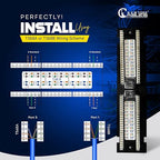 NewYork Cables 12 Port Vertical Cat6 Patch Panel – 10Gb Ethernet, 1U Wall Mount - Image 4