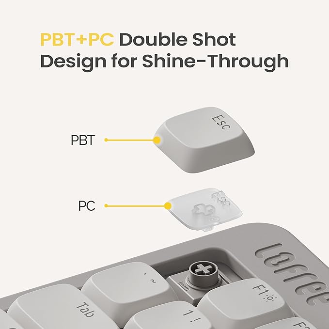 Flow Lite 100 Keys Low Profile Mechanical Keyboard, Swappable Rechargeable - Image 3