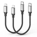 1ft USB C to Lightning Cable Short, 12inch Nylon Braided Type C to Lightning by AceceneUSBChargingCables