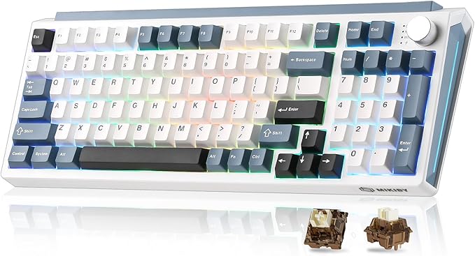 K98 Wireless Mechanical Keyboard, Tri-Mode BT5.0/2.4GHz/USB-C Hot Swappable by MIKIBY