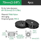 4PCS Cable Grommets, 2-5/8" Desk Hole Cover Petal Shaped Buckle Type Nylon Snap - Image 9