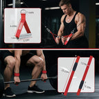 FitBeast Aluminum Exercise Handles & Lifting Straps Set - Image 3