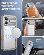 Lanhiem Magnetic for iPhone 16 Case, IP68 Waterproof Dustproof Case, Full Body - Image 3
