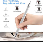 Stylus Pens for iPad, Luntak 3 in 1 Ballpoint Pen, Fiber Tip & Clear Disc - Image 3
