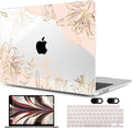 MEEgoodo Case for MacBook Air M4/M3/M2 13.6 inch 2025 2024 2022, Fit Model by MEEgoodo