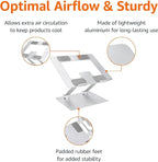 Amazon Basics Sturdy and Portable Ergonomic Laptop Stand - Image 2