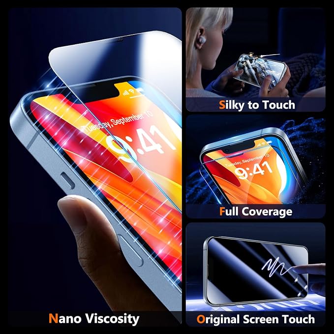 UniqueMe Screen Protector for iPhone 16e / iPhone 13 / iPhone 13 Pro/iPhone 14 - Image 4