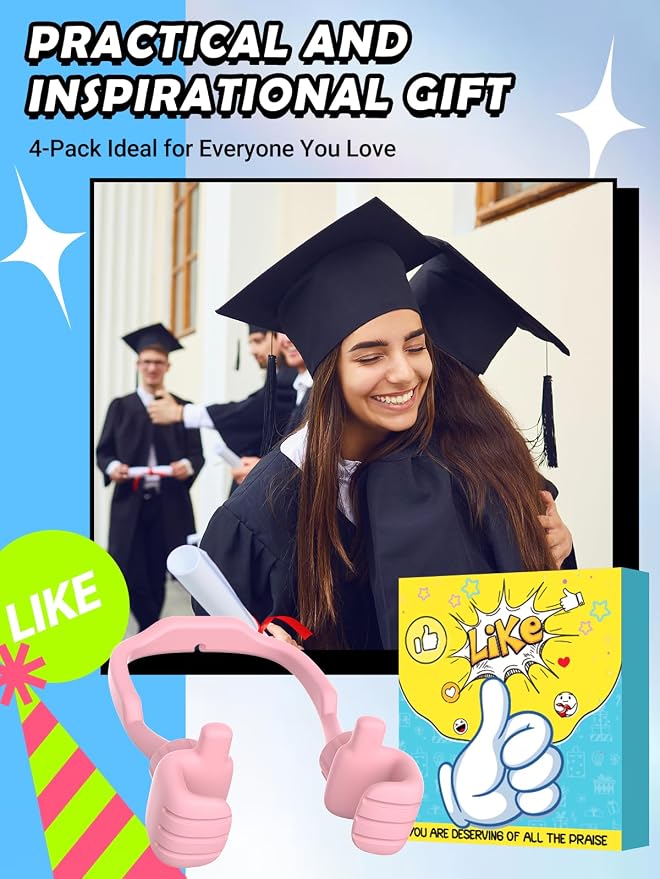 Dad Gifts for Fathers Day from Daughter Son Cell Phone Stand: 4 Pack UPGRADE - Image 2