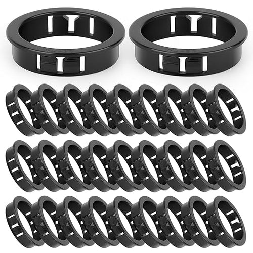 30PCS 2" Black Cable Snap Bushing Grommet, Snap in Cord Bushing Protect Cables by Unknown
