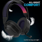 JLab Nightfall Wireless Gaming Headset, All-Night Comfort, 50mm Drivers and - Image 2