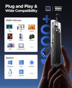 ORICO M.2 NVMe SSD Enclosure, USB 3.2 Gen 2, Transparent External Solid State - Image 5