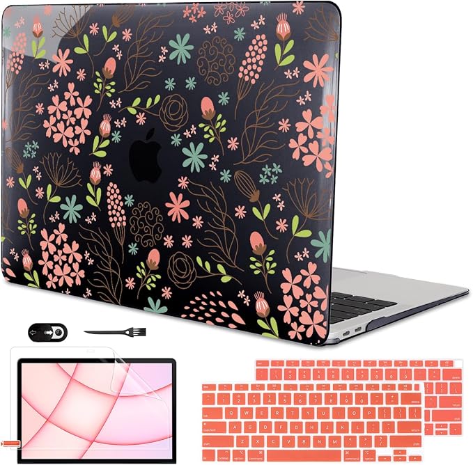 for MacBook Air 13 inch Case 2021 2020 2019 2018 Release M1 A2337 A2179 A1932 by LCMOCICO