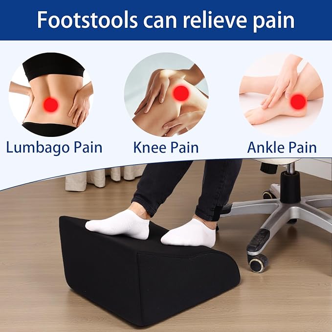 Foot Rest for Under Desk at Work Ergonomic Under Desk Footrest，Support Foot - Image 4