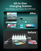 MSTJRY Charging Station for Multiple Devices : 130W 6 Port GaN Fast USB C - Image 4