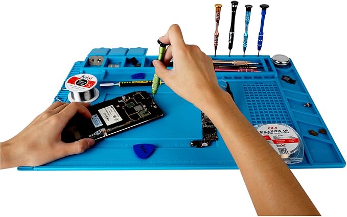 Kaisi S-160 Soldering Mat Insulation Silicone Magnetic Repair Work Station Mat - Image 7