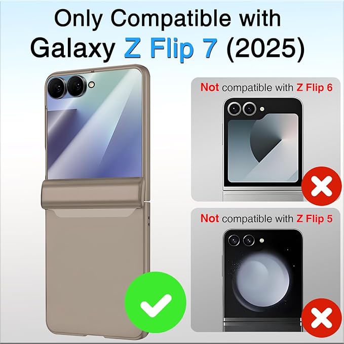 STORMTAL for Samsung Galaxy Z Flip 7 Case, Hinge Protection, Built-in Screen - Image 2