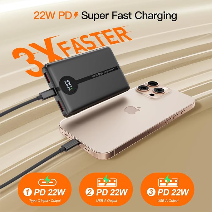 Magnetic Portable Charger, 16800mAh Wireless Power Bank, - Image 8