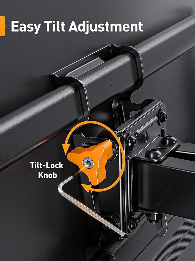 Perlegear UL Listed Full Motion TV Wall Mount - Image 4