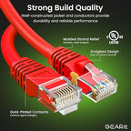 GearIT Cat 6 Ethernet Cable Cat6 Network Patch, Snagless Cord, Internet - Image 2