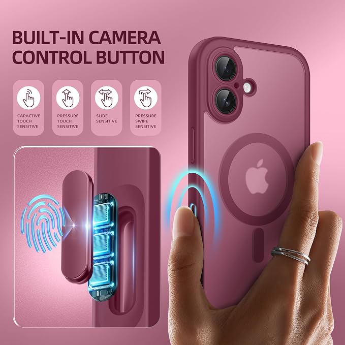 BERFY Magnetic for iPhone 16 Case, Compatible - Image 3