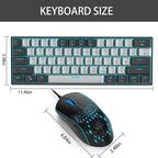 Gaming Keyboard and Mouse Combo, 60% Compact Mechanical Keyboard - Image 5