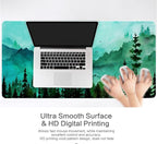 Lokigo Green Forest Mouse Pad, Waterproof Extended Large Gaming Mousepad - Image 4