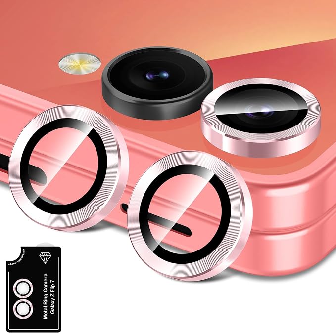 for Samsung Galaxy Z Flip 7 Camera Lens Protector, Individual Metal Ring by Btscase