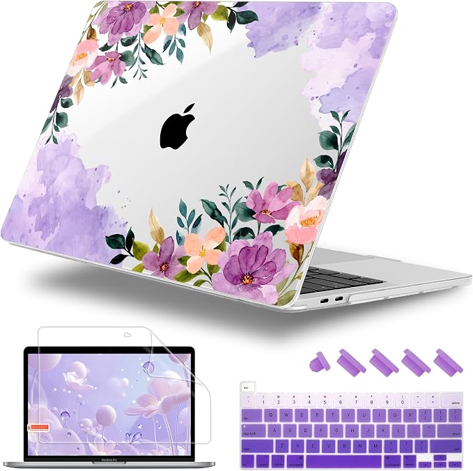 Case for MacBook Pro 13 inch with/Without Touch Bar, Hard Shell + Keyboard by WelcomeViseNewitems