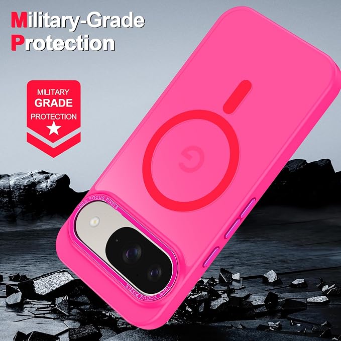 Magnetic for Google Pixel 9/Pixel 9 Pro Case, Shockproof Slim Translucent Matte - Image 6