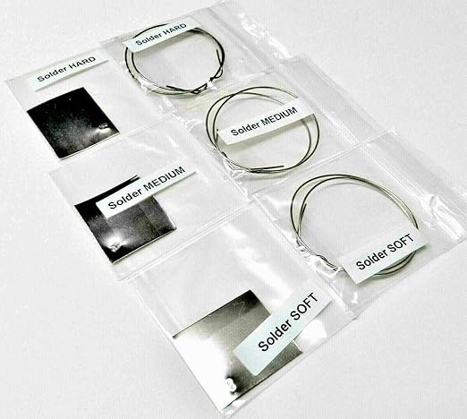 Silver Solder for Jewelry Making Assortment Pack Wire and Sheets Soft, Medium by VisittheJTSStore