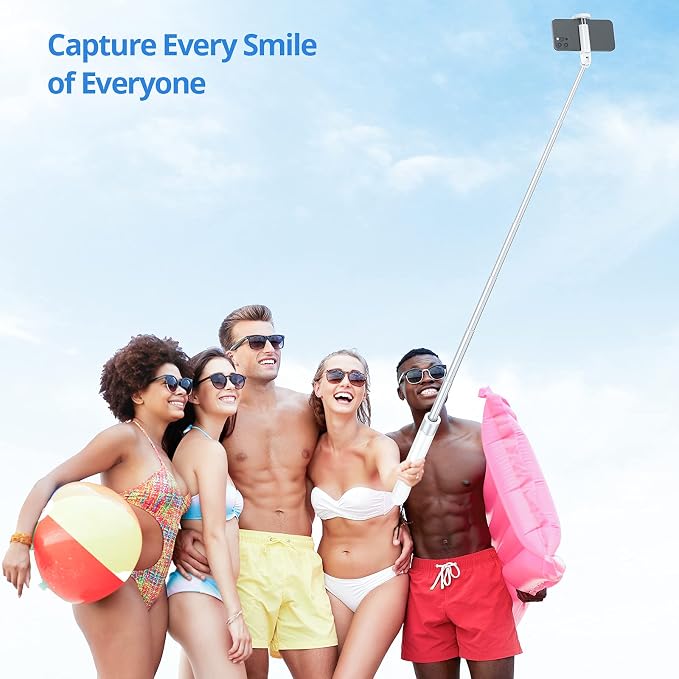 ATUMTEK 60" Selfie Stick Tripod, All in One Extendable Phone Tripod Stand - Image 9
